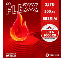 Стартовий пакет Vodafone Flexx GO (місяць сплачено)
