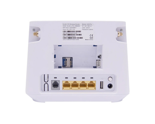 Стаціонарний 4G роутер OLAX AX5 PRO white з виходом під антену 