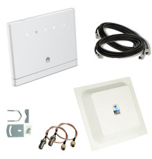Комплект 4G WiFi роутер Huawei B315s-22 + 4G антенна MIMO 2x15 дБ + кабель + переходники