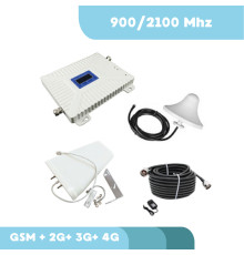 Комплект посилення сигналу "Зв'язок + 3G інтернет" з антеною 11 Дб (900/2100 Мгц)