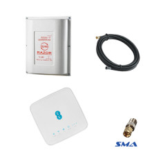 4G комплект WiFi роутер Alcatel HH70VB c антеною Razor 15 дБ та кабелем