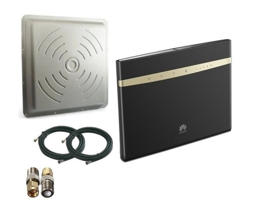 Комплект 4G WiFi роутер Huawei B525s + панельна антена 4G LTE Планшет MIMO Квадрат 2х17 Дб