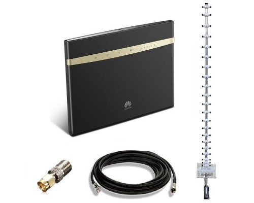 Комплект 4G WiFi роутер Huawei B525s + 4G антена Стрела 21 дБ + кабель