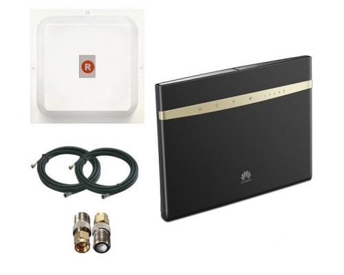 Комплект 4G WiFi роутер Huawei B525s + антена панельна 4G LTE MIMO 2х17 Дб