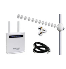 Комплект WiFi роутер World Vision 4G connect+ антена MIMO 2х20 Дб