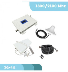 Підсилювач мобільного зв'язку та 4G інтернету з антеною 11 Дб (1800/2100 МГц)