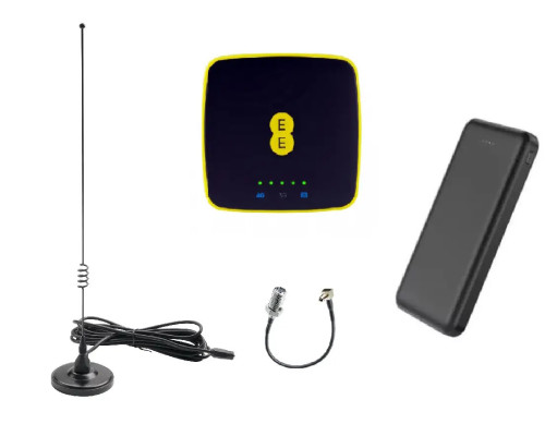 4G Wi-Fi модем Alcatel EE40 + автомобільна антена 10 дБ + Powerbank 10000 мА·год