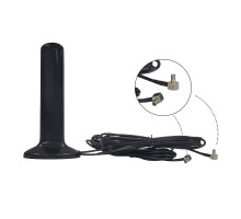 4G Антенна автомобильная MIMO 16 Дб 600 - 6000 МГц на магните с разъёмом TS-9