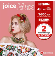 Стартовий пакет Vodafone Joice Max (два місяці сплачено)