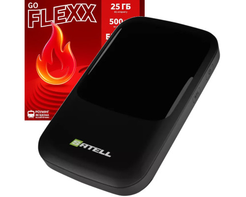 Мобільний роутер Satell F3000 Black із підключенням до Vodafone