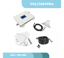Усилитель мобильной связи и 4G интернета двухдиапазонный с антенной 11 ДБ (900/1800 Мгц)