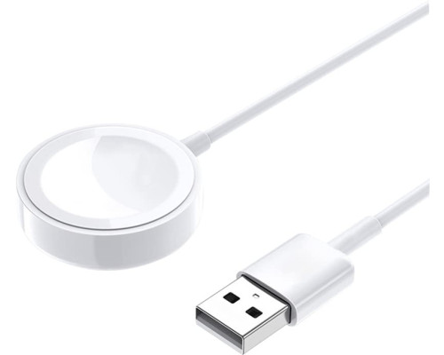 Бездротовий зарядний пристрій Watch Magnetic Charger to USB Cable (1m) White