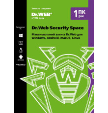 Антивирус Dr.Web Security Space для ПК на 1 год