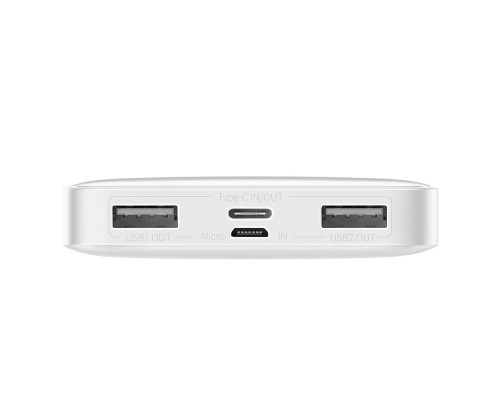 Повербанк Baseus Bipow Power Bank 15W 10000 mAh White Повербанк Baseus Bipow Power Bank 15W 10000 mAh White