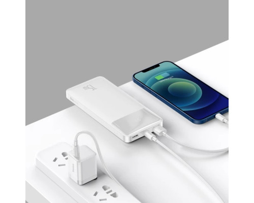 Повербанк Baseus Bipow Power Bank 15W 10000 mAh White Повербанк Baseus Bipow Power Bank 15W 10000 mAh White