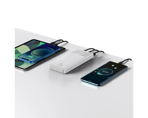 Повербанк Baseus Bipow Power Bank 15W 10000 mAh White Повербанк Baseus Bipow Power Bank 15W 10000 mAh White