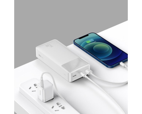 Повербанк Baseus Bipow Digital Display 30000 mAh 15W White Повербанк Baseus Bipow Digital Display 30000 mAh 15W White