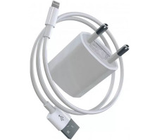 Кабель для iPhone Lightning to USB зарядний кабель для iPad IOS 2m і блок живлення зарядний Комплект White PAVLYSH (PZ-20)