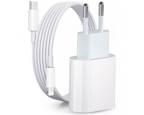 Швидка зарядка для iphone комплект кабель Type-C Lighting Блок живлення 20W 11/12 pro max/13 fast charger