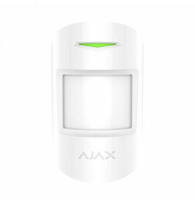 Комбинированный датчик движения и разбития стекла Ajax CombiProtect White (7185)