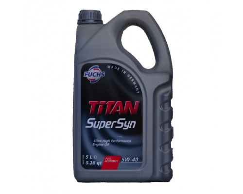 Моторное масло синтетическое FUCHS TITAN SUPERSYN 5W-40 5л