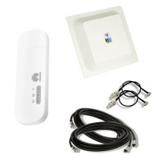 Комплект 4G WiFi USB роутер Huawei E8372 + 4G антенна 2x15 дБ